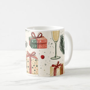 Mug Motif de Noël floral Poinsettia (1)
