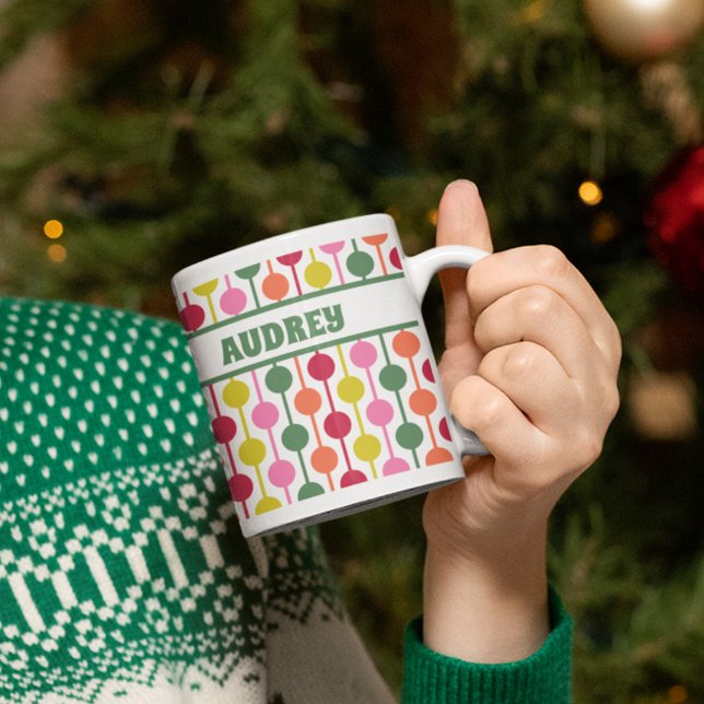 Mug Motif de Noël géométrique des années 1970 (Créateur téléchargé)