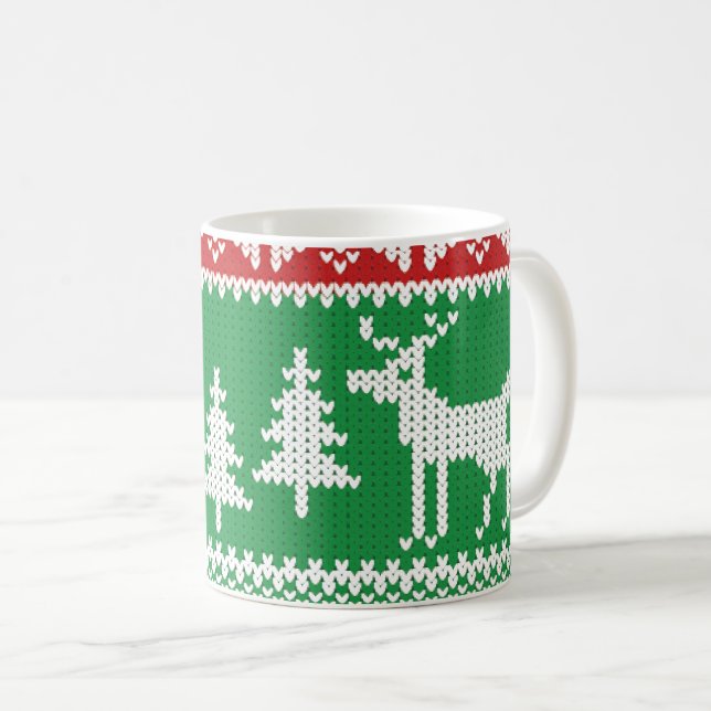 Mug Motif de Noël Jumper (Devant droit)