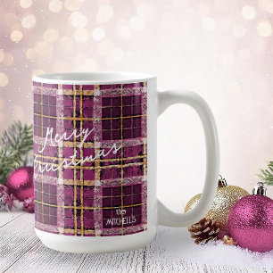 Mug Motif de Noël Magenta Gold n° 7 ID1009