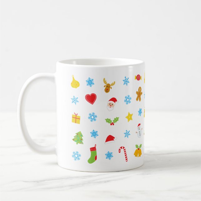 Mug Motif de Noël mignon (Gauche)