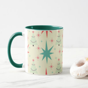 Mug Motif de Noël moderne du milieu du siècle