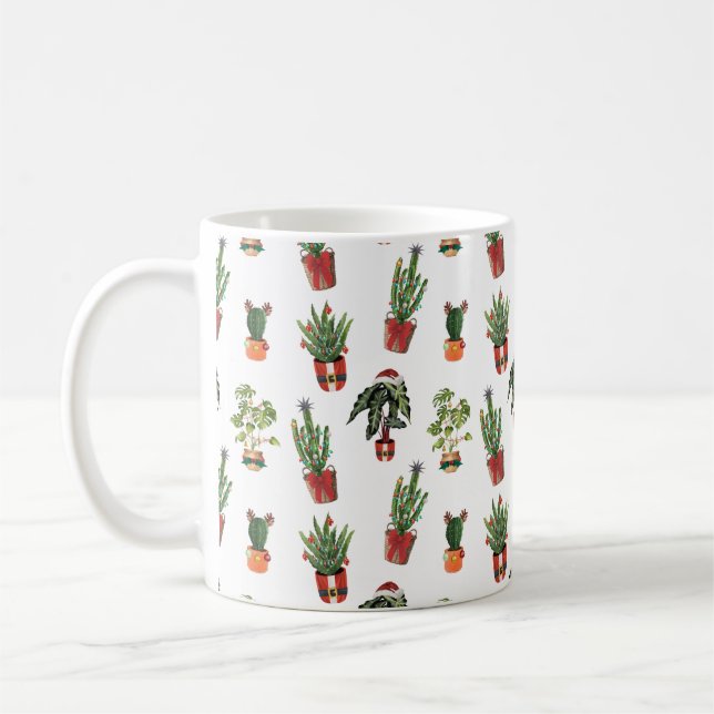 Mug Motif de Noël Plante père Noël (Gauche)