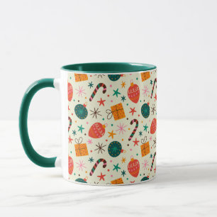 Mug Motif de Noël rétro et cadeau