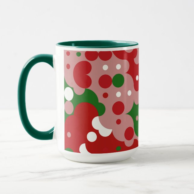Mug Motif de Noël Rétro Groovy Funky Mod (Gauche)