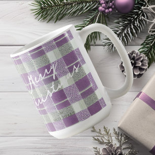Mug Motif de Noël vert violet #7 ID1009