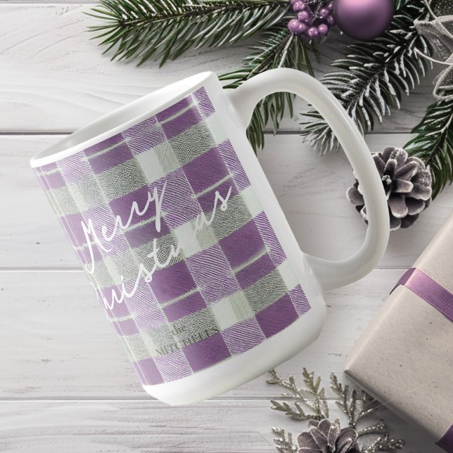 Mug Motif de Noël vert violet #7 ID1009 (Créateur téléchargé)