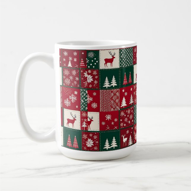 Mug Motif de Noël vibrant (Gauche)