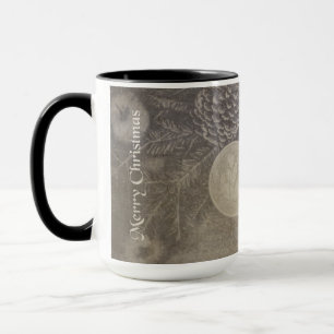 Mug Motif de Noël vintage avec biscuits et café
