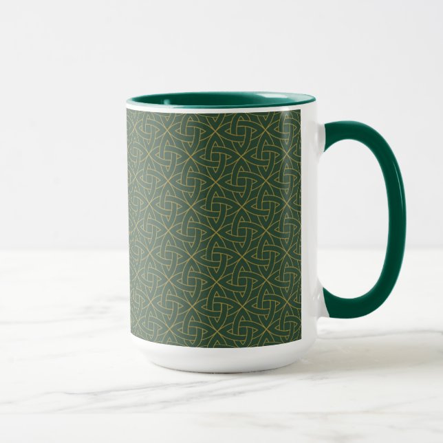 Mug Motif de noeud celtique tissé (Droite)