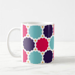 Mug  motif de nuage de géométrie coloré moderne, 