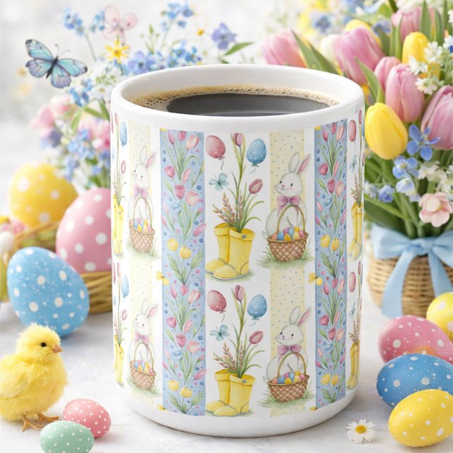 Mug Motif de panneau de Pâques pastel  (Créateur téléchargé)