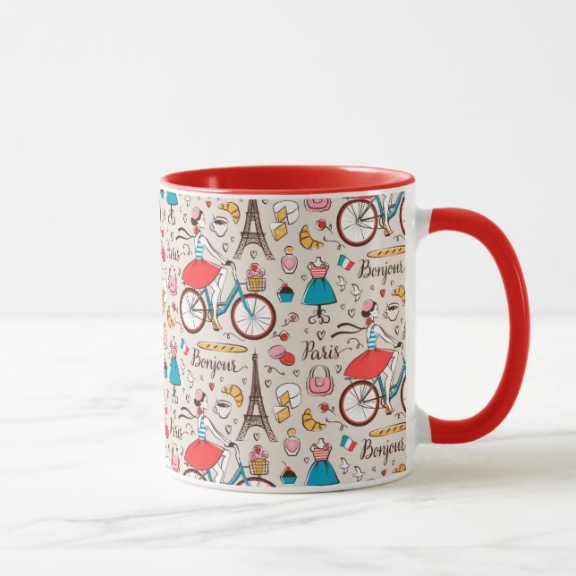 Mug Motif de Paris France (Droite)