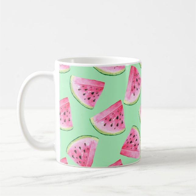 Mug Motif de pastèque en Aquarelle Wa (Gauche)