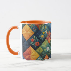 Mug Motif de patchwork coloré - Amateur de patchwork