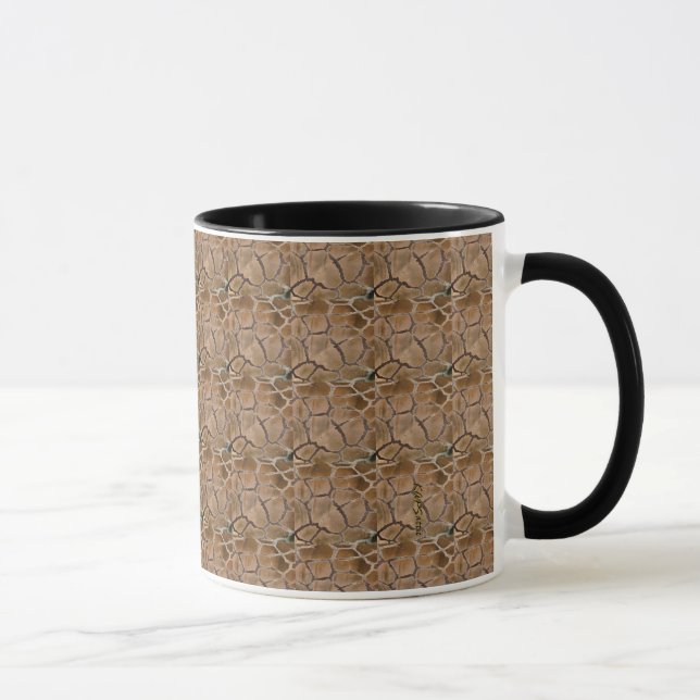 Mug Motif de peau d'animal Brun Couleurs neutres (Droite)