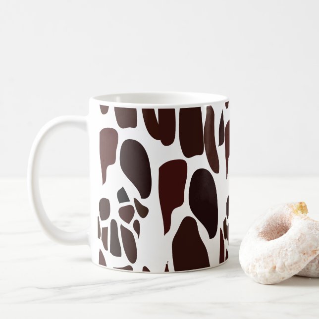 Mug Motif de peau de girafe (Avec donut)