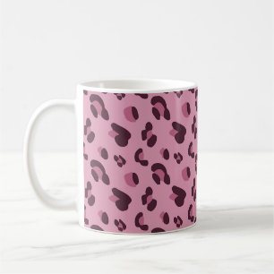 Mug Motif de peau de léopard rose