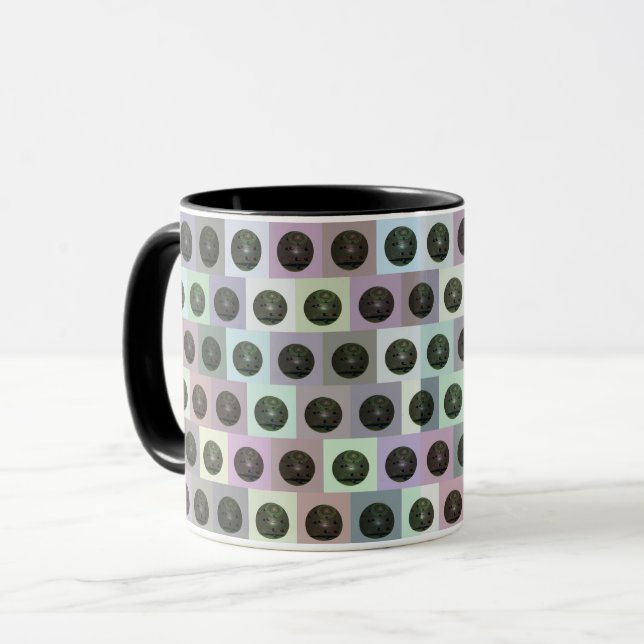 Mug Motif de pelouse colorée, (Devant gauche)