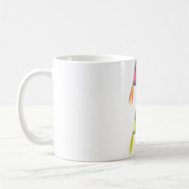 Mug Motif de perroquet tropical coloré (Gauche)