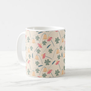 Mug Motif de pétales en fleurs en couleur pastel