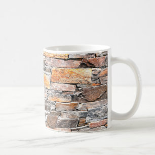 Mug Motif de pierre de pierre de Flagstone