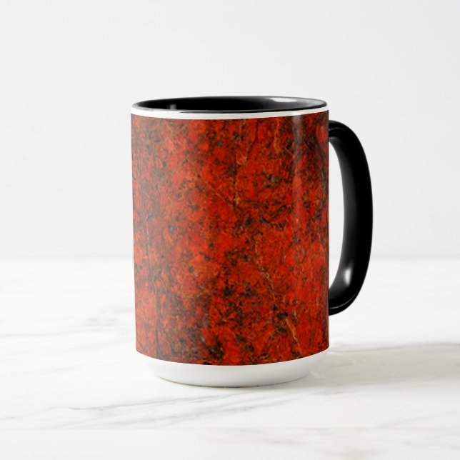 Mug Motif de pierre rouge (Devant droit)