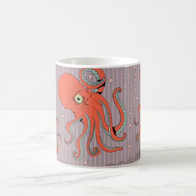 Mug Motif de pieuvre japonaise (Centre)
