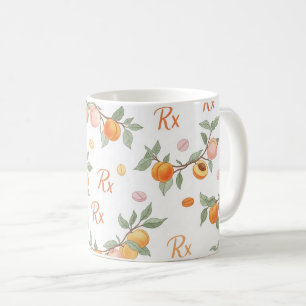 Mug Motif de pilule pêche d'ordonnance de Rx Pharmacie