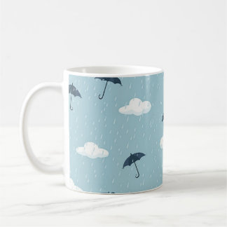 Mug (motif de pluie avec gouttes de pluie)
