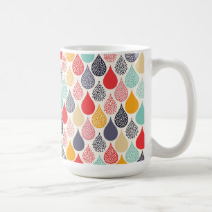 Mug Motif de point d'art pop Raindrop