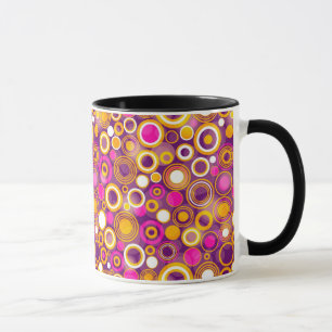 Mug Motif de point violet de polka