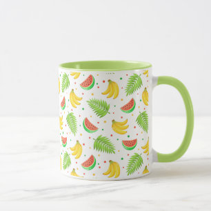 Mug Motif de Pointe Polka aux fruits tropicaux