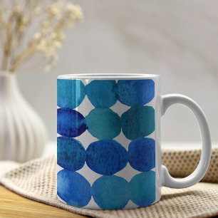 Mug Motif de points - bleu et vert
