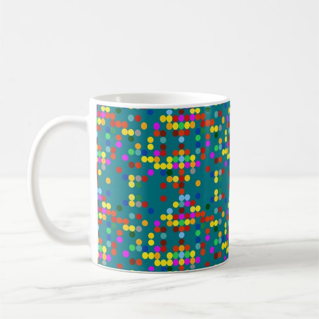 Mug Motif de points colorés (Gauche)