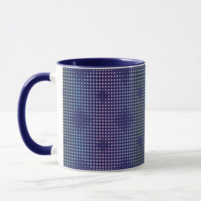 Mug Motif de points holographiques Iridescente (Gauche)