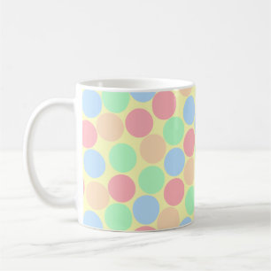 Mug Motif de points pastel multicolores