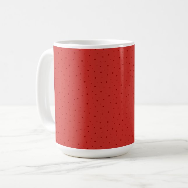 Mug Motif de pois rétro. (Devant gauche)