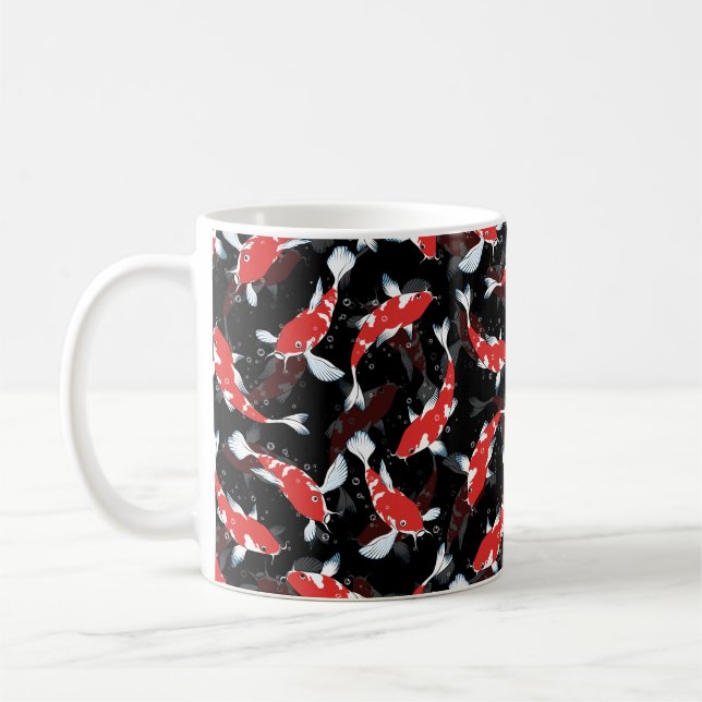 Mug Motif de poisson Red Koi (Gauche)