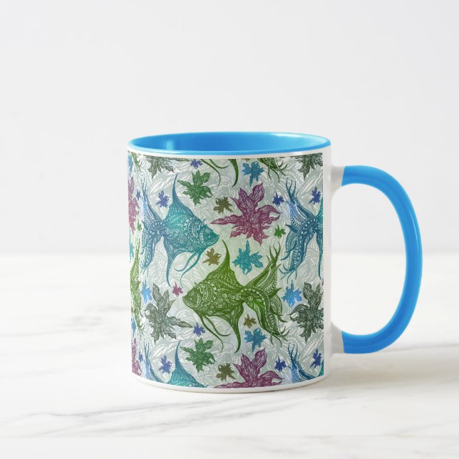 Mug Motif de poisson Vintage (Droite)