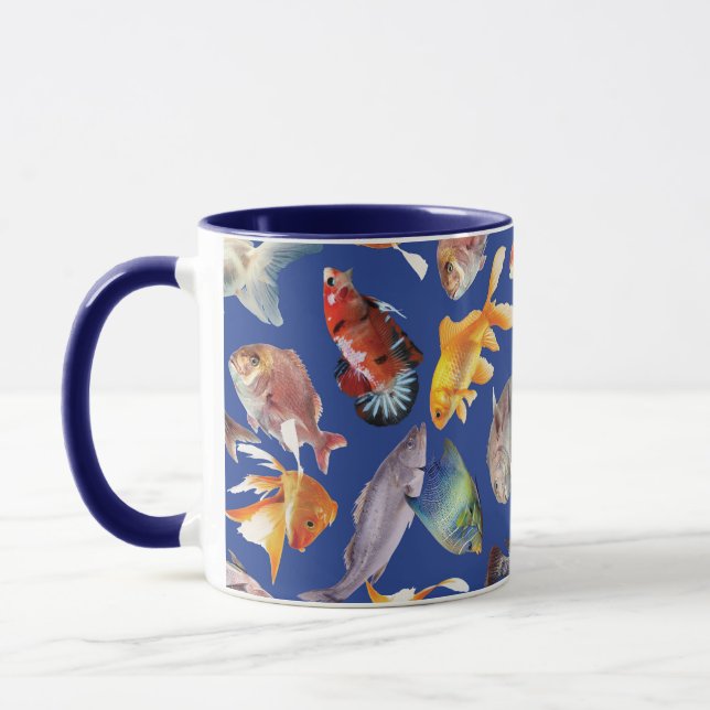 Mug Motif de poissons tropicaux (Gauche)