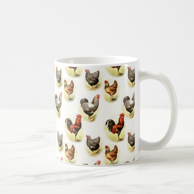 Mug Motif de poulet du pays (Droite)