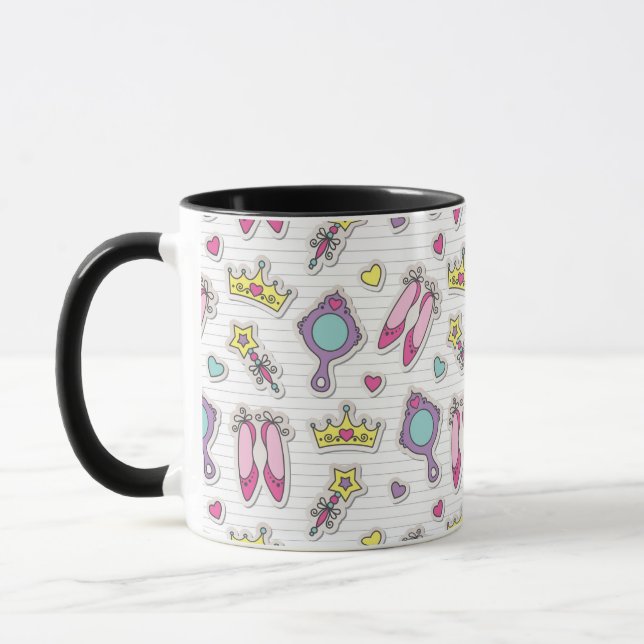 Mug motif de princesse de papillon (Gauche)