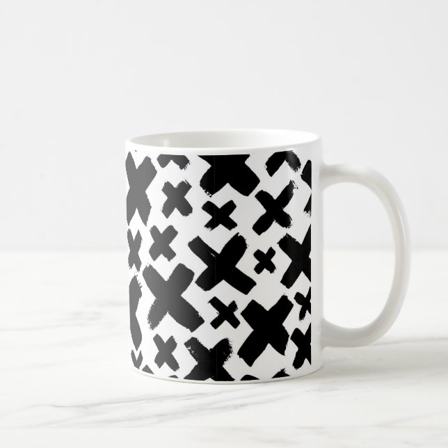 Mug Motif de projection de peinture noire (Droite)