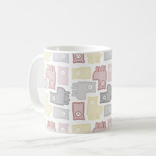 Mug Motif de puzzle de lama pastel mignon