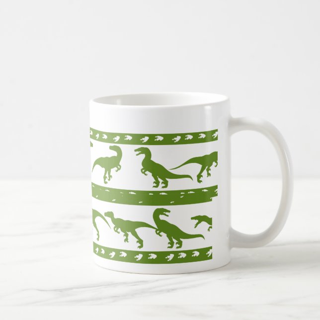Mug Motif de Raptor Vert (Droite)