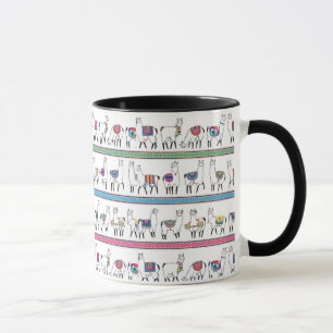 Mug Motif de rayure de lama