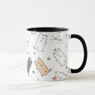Mug Motif de rêves de chat endormi mignon et cosy