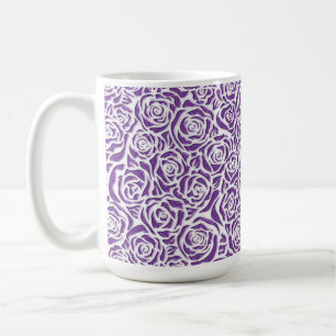 Mug Motif de rose violette douce