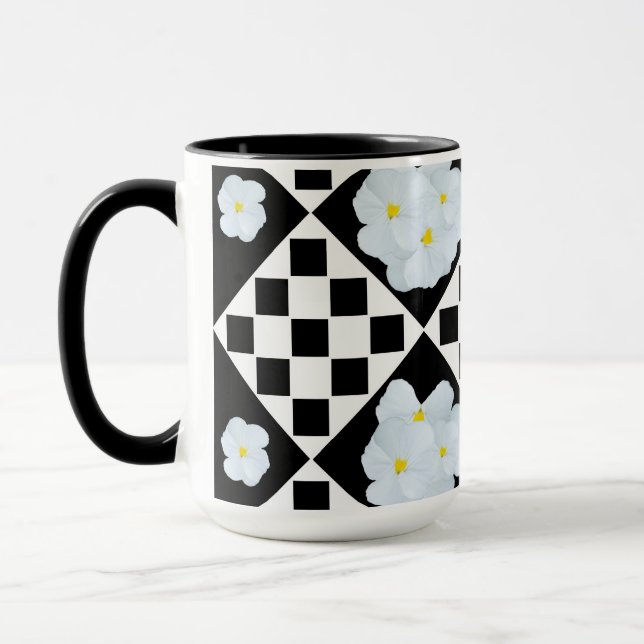 Mug Motif de sansy noir et blanc (Gauche)